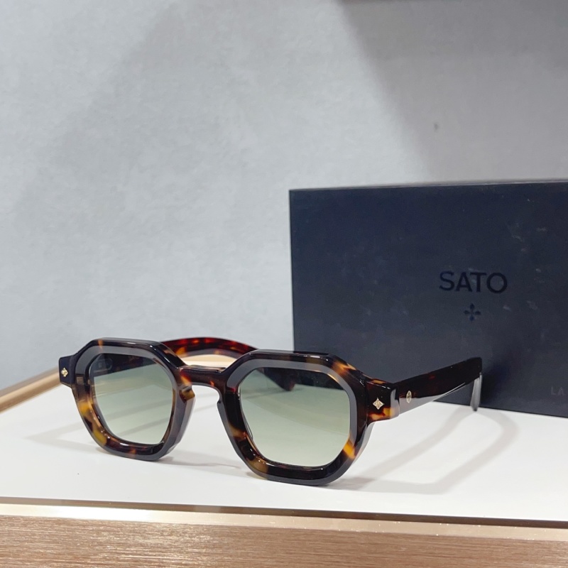 Солнцезащитные очки SATO с жёлтыми линзами Без бренда