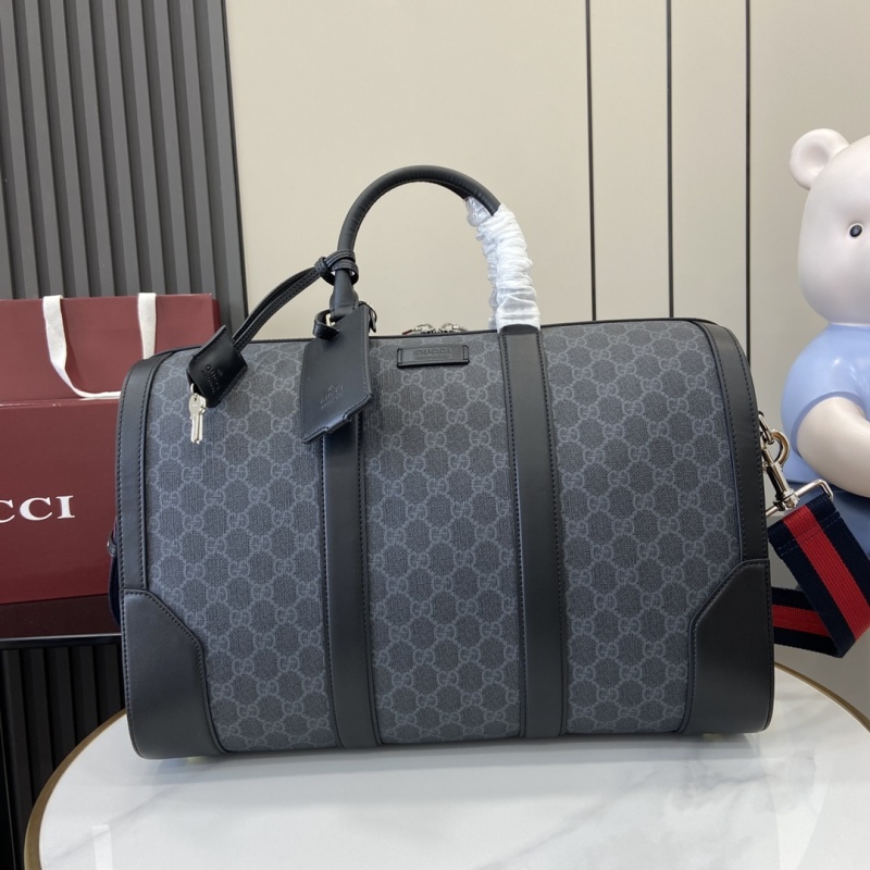 Путевая сумка Gucci серый с принтом