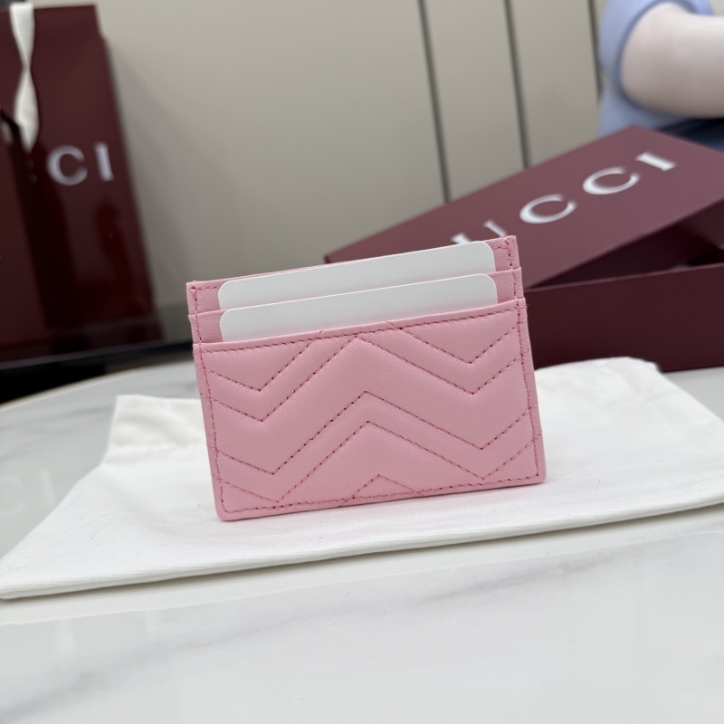 Картхолдер Gucci розовый с логотипом GG