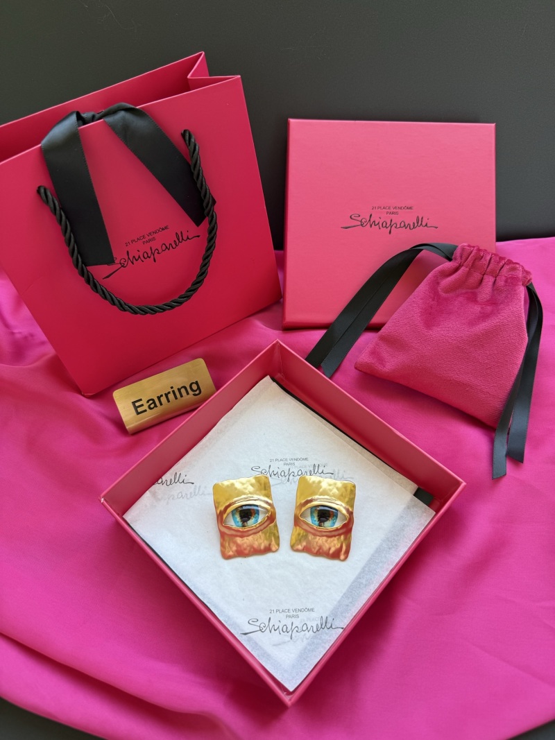 Серьги в виде глаз Schiaparelli