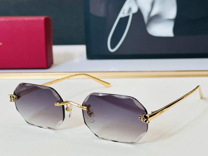 Солнцезащитные очки Cartier CT0760S Золотая отделка Градиентные линзы