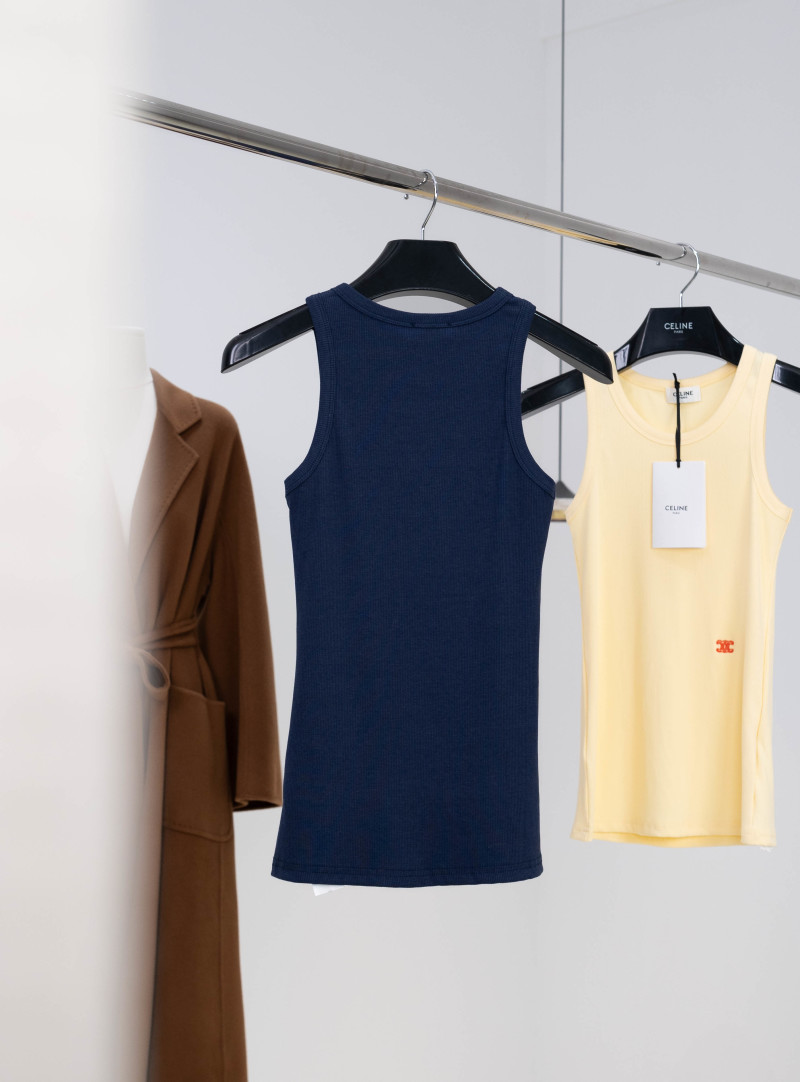 Женский хлопковый топ без рукавов Celine