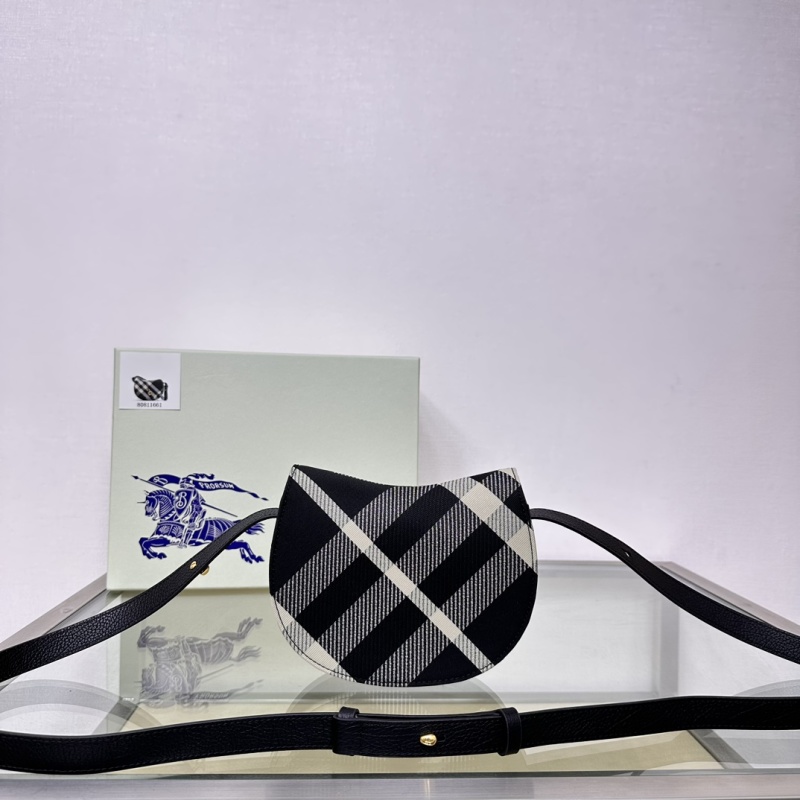 Женская структурированная сумка из кожи с клетчатым узором Burberry