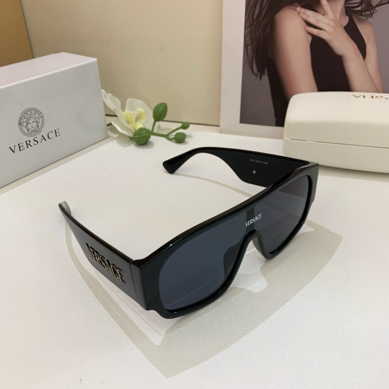 Солнцезащитные очки Versace крупные черный цвет унисекс