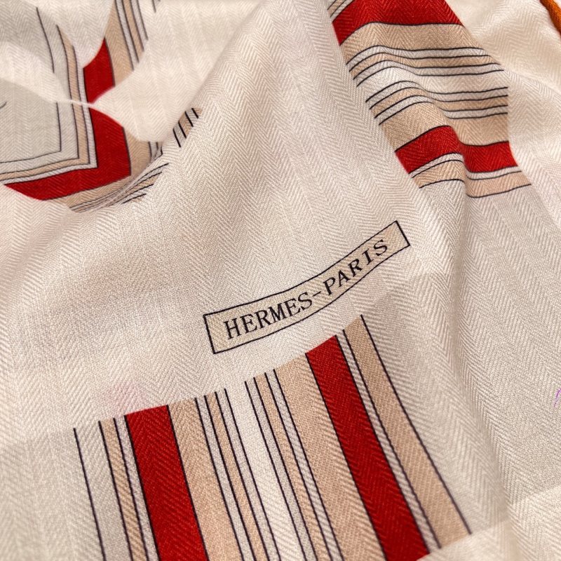 Hermès Платок Eperon d'Or et Etennes de Jour, кашемир с шелком