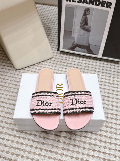 Женские эспадрильи Dior с плетеным декором