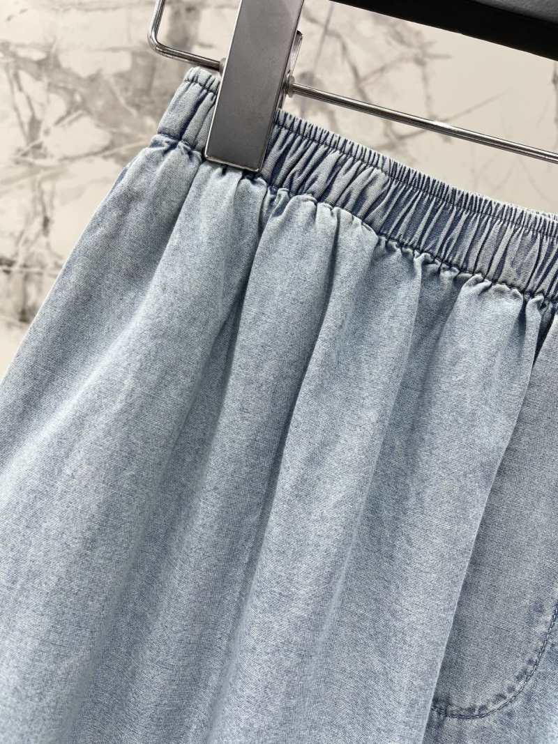 Женские широкие брюки Saint Laurent