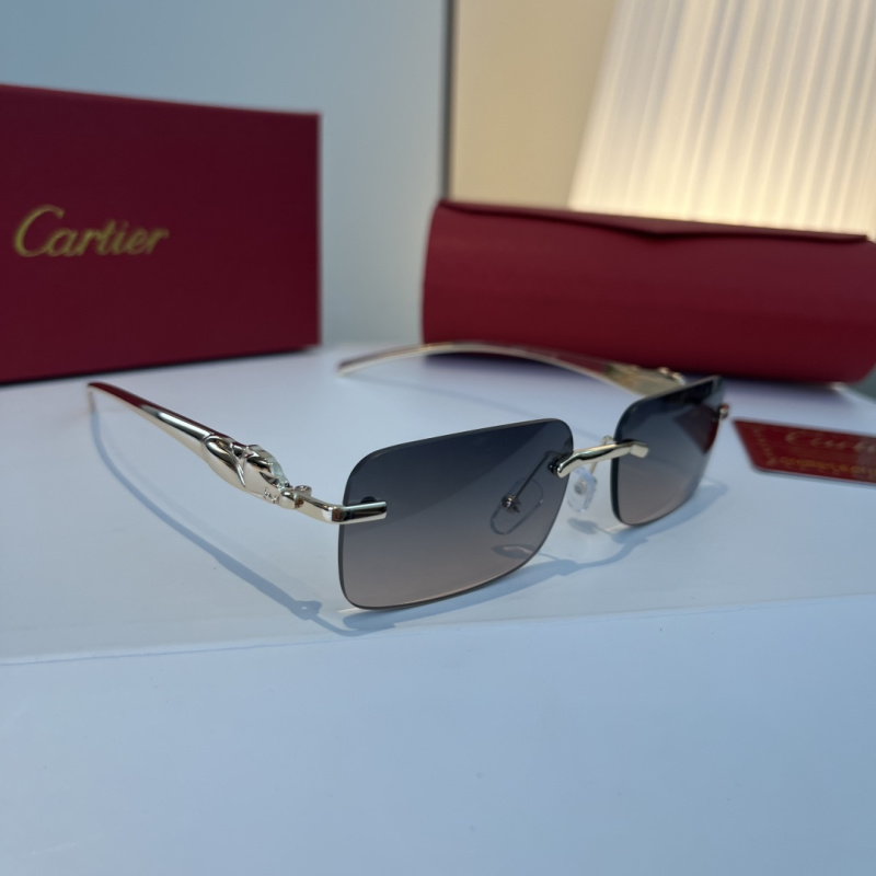 Солнечные очки без оправы Cartier