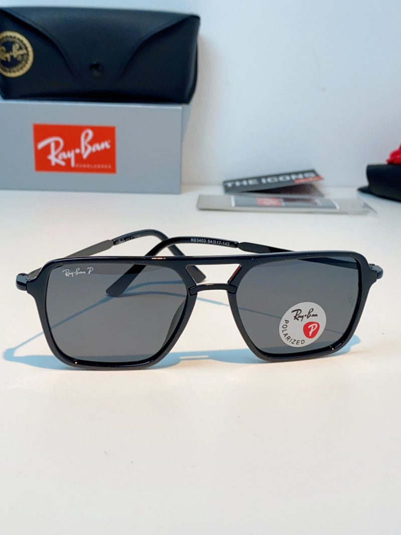 Очки Ray-Ban RB3403 поляризованные ретро стиль двойная дужка