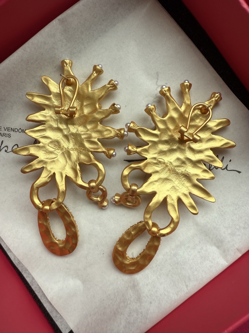 Серьги Schiaparelli с кристаллами и жемчугом