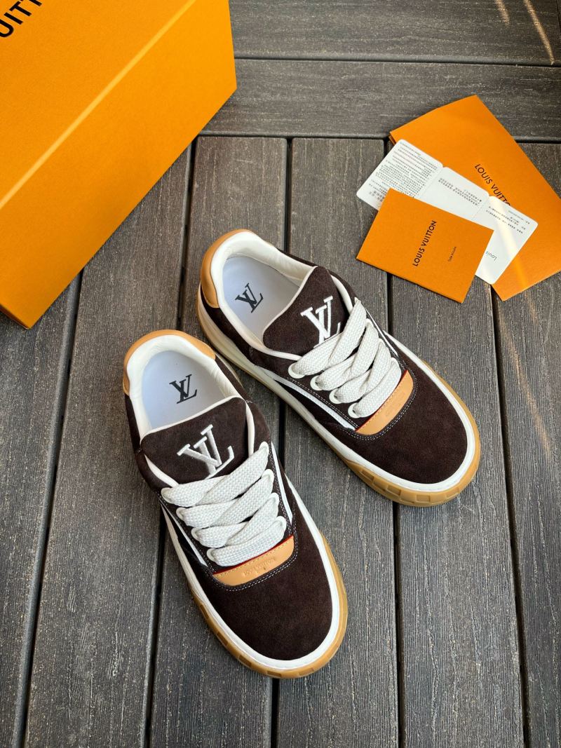 Louis Vuitton Tilted Замшевые кроссовки Тёмно-коричневые