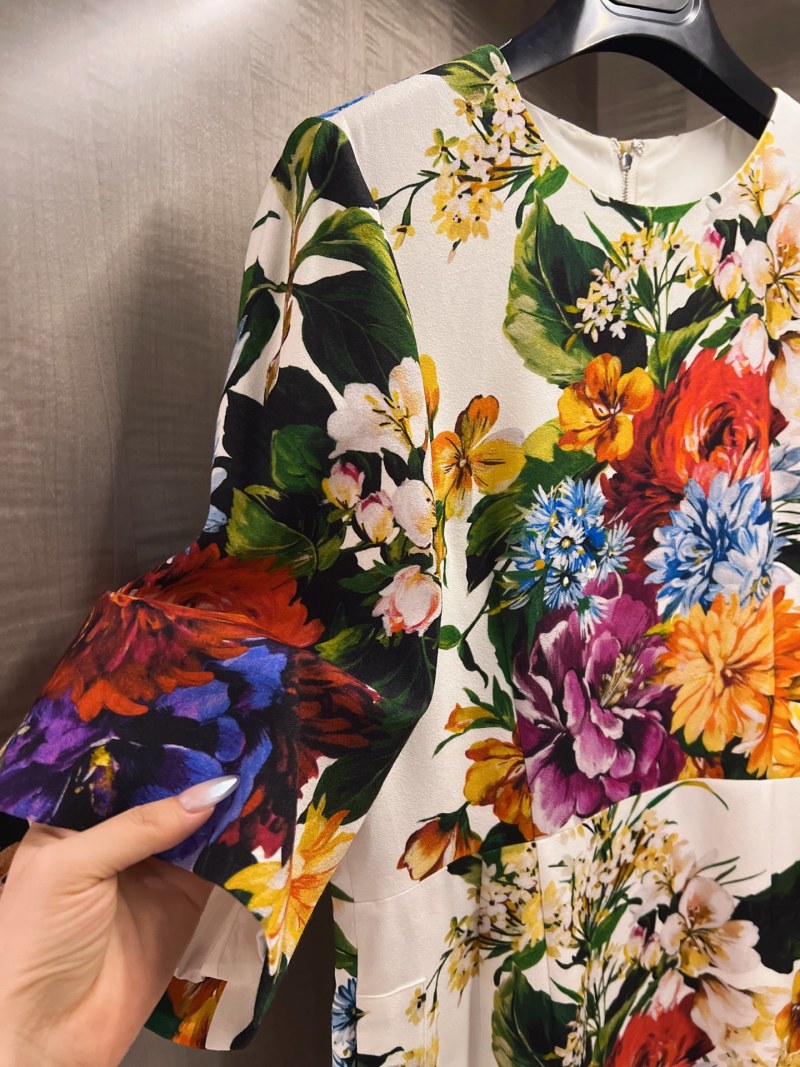 Повседневное платье с цветочным принтом Dolce & Gabbana