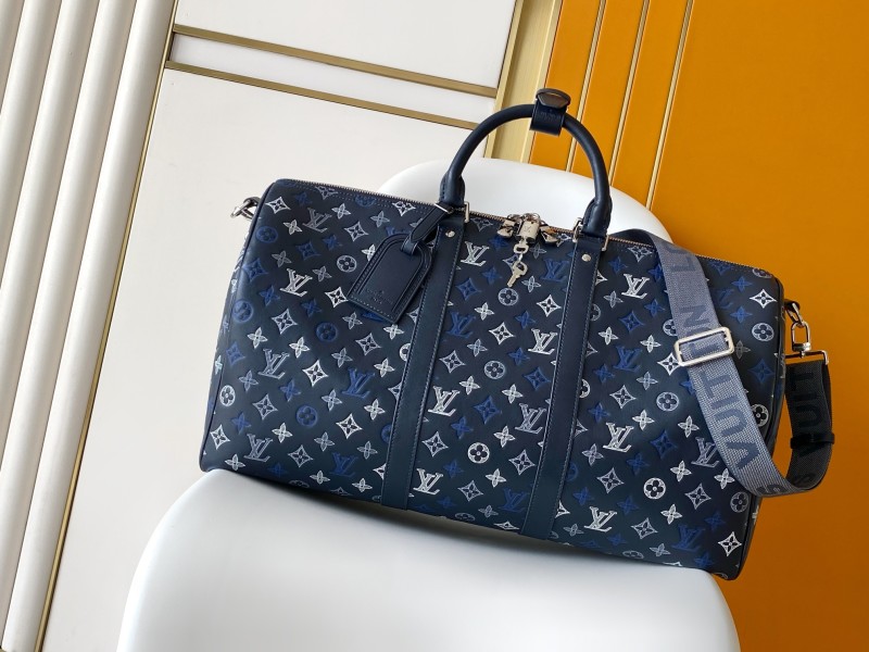 Дорожная сумка Louis Vuitton Keepall Bandoulière 50 Monogram Shadow