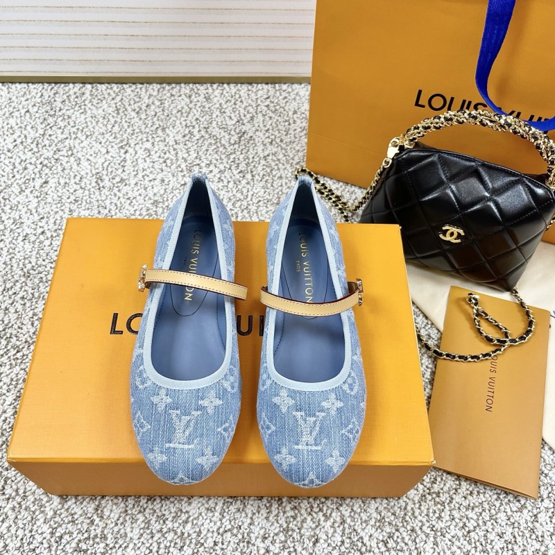 Женские балетки Romy из джинсовой ткани Louis Vuitton