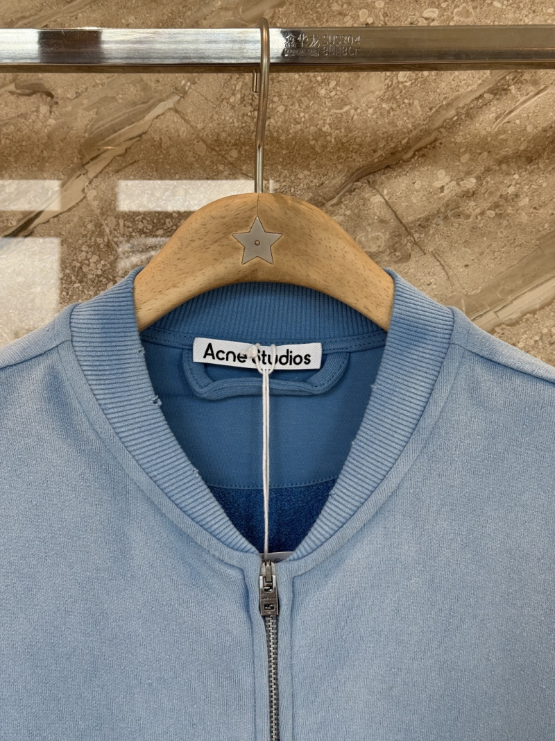 Свитшот Acne Studios STOCKHOLM 1996 синий с молнией