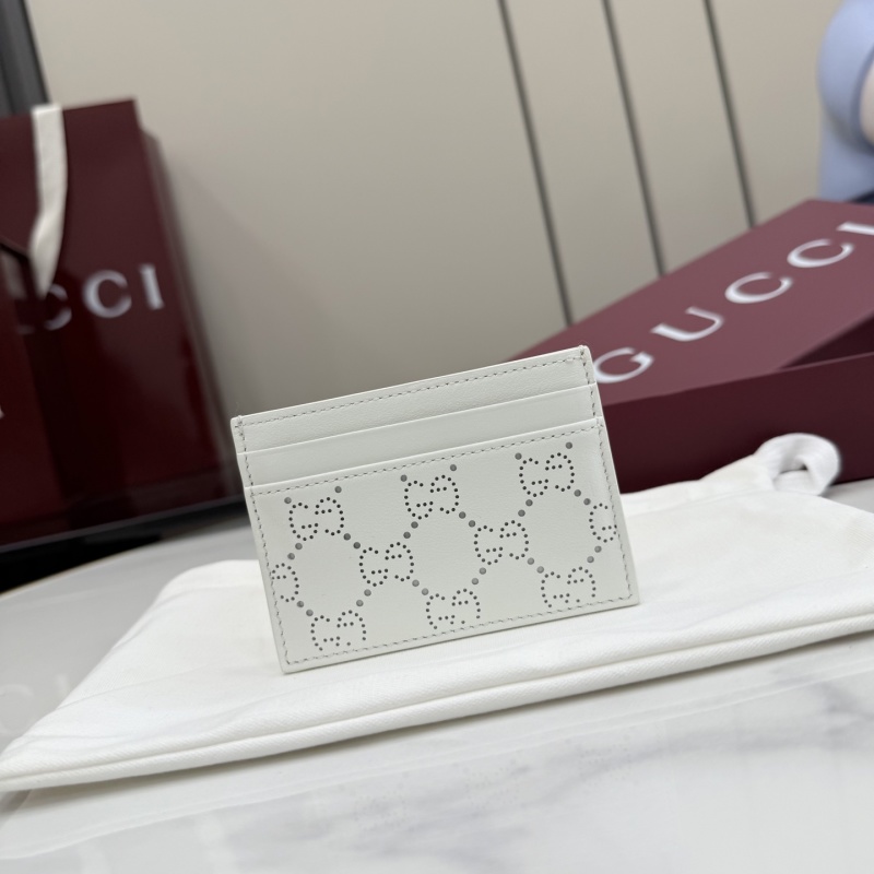 Картхолдер Gucci белый с логотипом