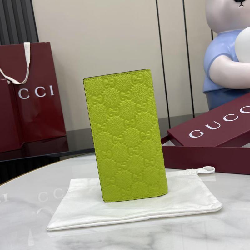 Портмоне Gucci с монограммой лимонный цвет