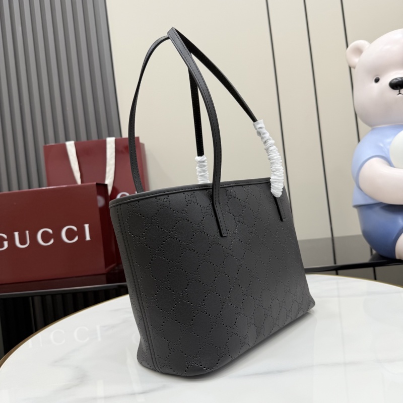 Черная сумка-тоут Gucci с перфорацией