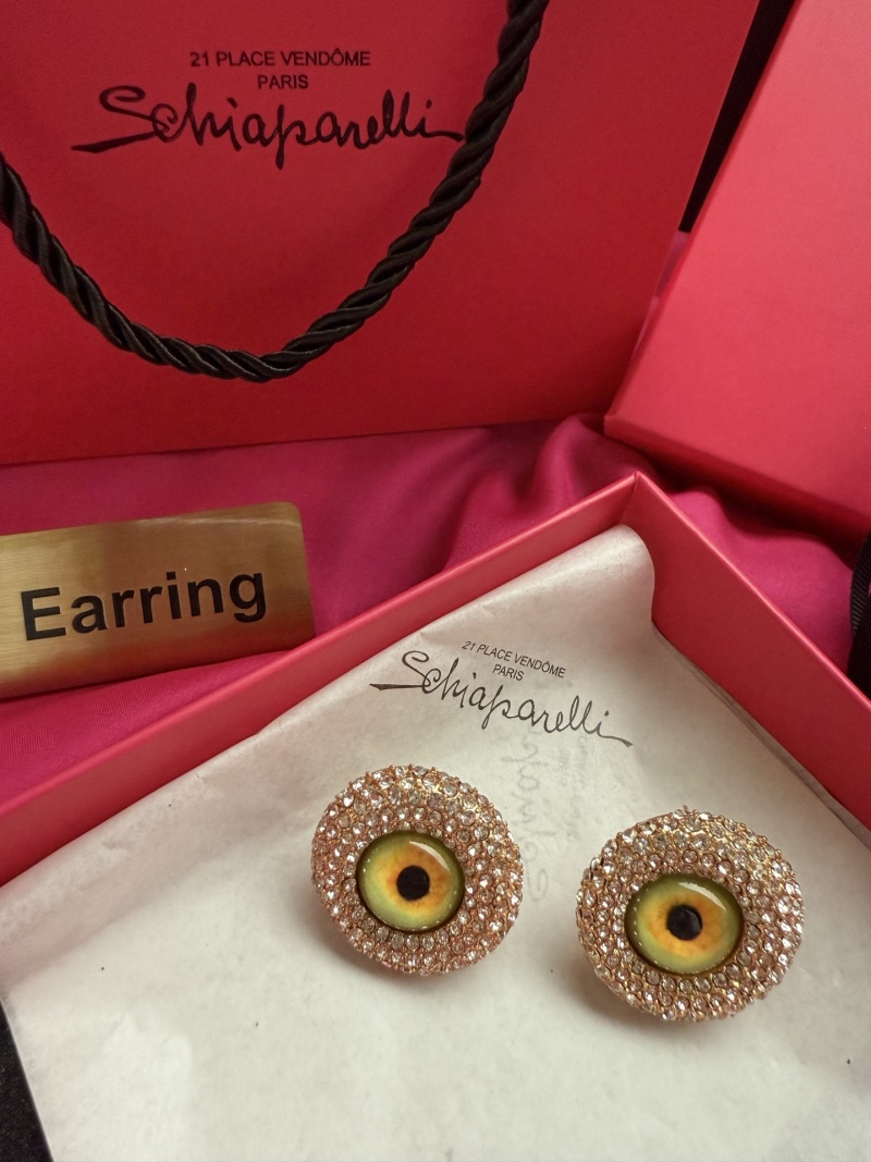 Серьги в форме глаз Schiaparelli