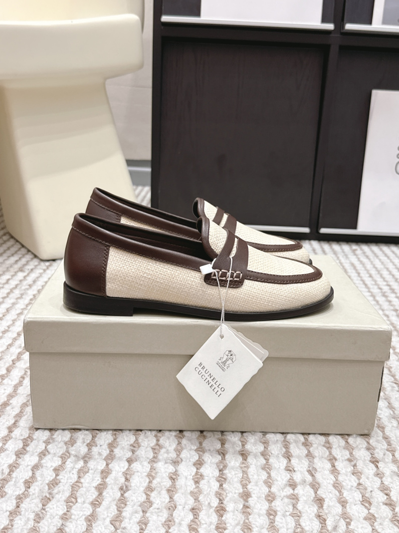 Лоферы женские плетеные Brunello Cucinelli