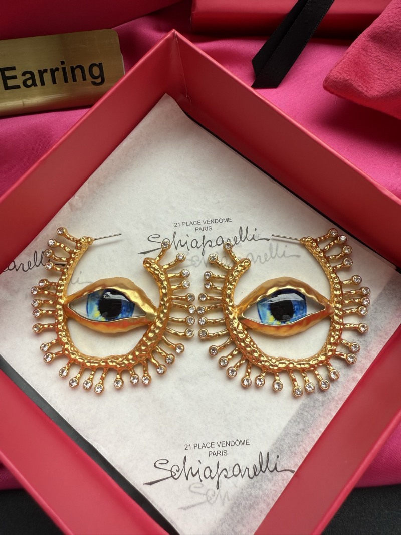 Серьги в виде глаз Schiaparelli
