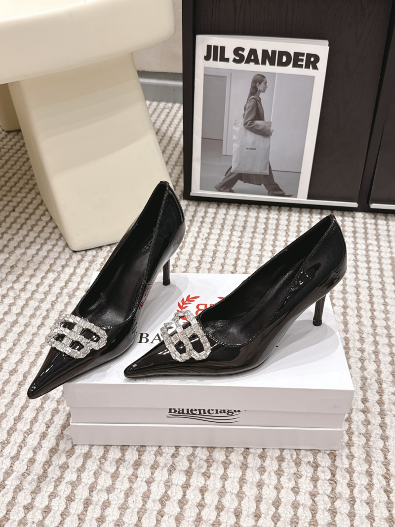 Баленсия балетки на каблуке Balenciaga