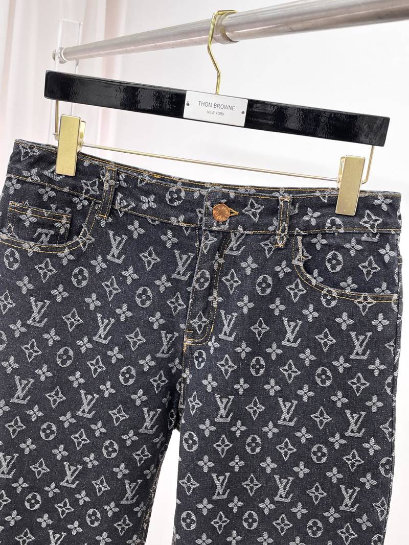Мужские джинсовые шорты тёмного цвета Louis Vuitton