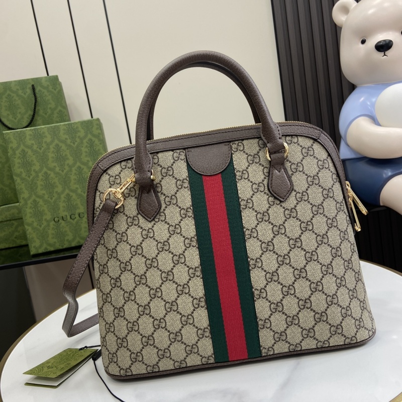 Сумка Gucci с монограммой и полосой