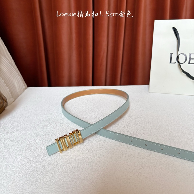 Женский ремень Loewe с геометрической пряжкой