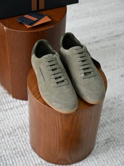 Кроссовки Zegna мужские замшевые