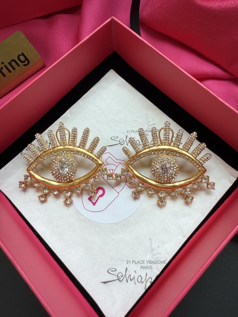 Брошь в виде глаза с кристаллами Schiaparelli
