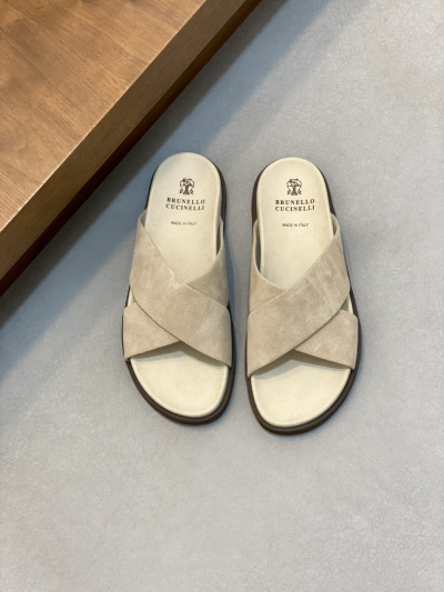 Мужские шлёпанцы Brunello Cucinelli