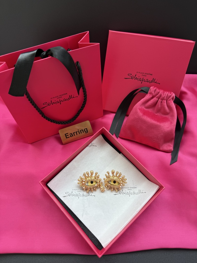 Серьги в виде глаз с жемчугом Schiaparelli