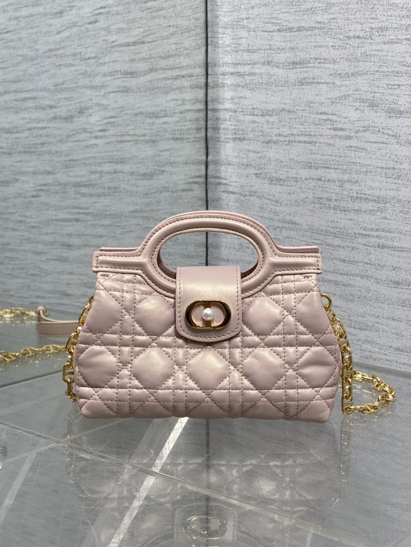 Розовая сумка Dior J'adior с жаккардом