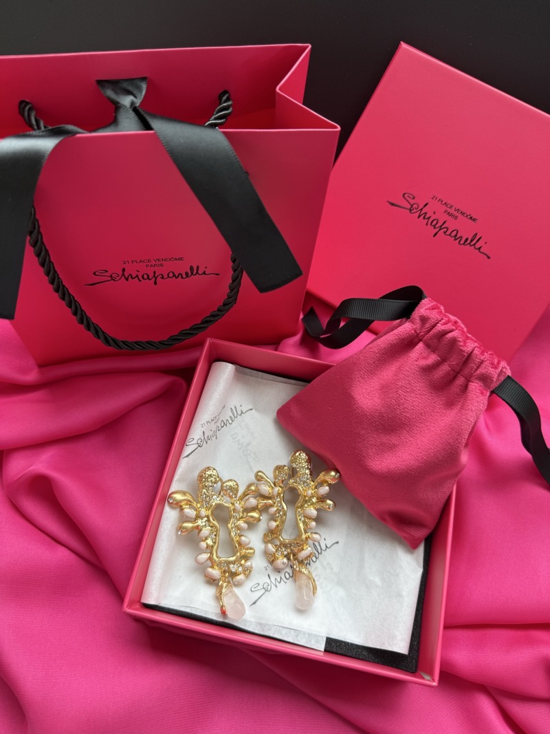 Серьги с жемчугом и кристаллами Schiaparelli