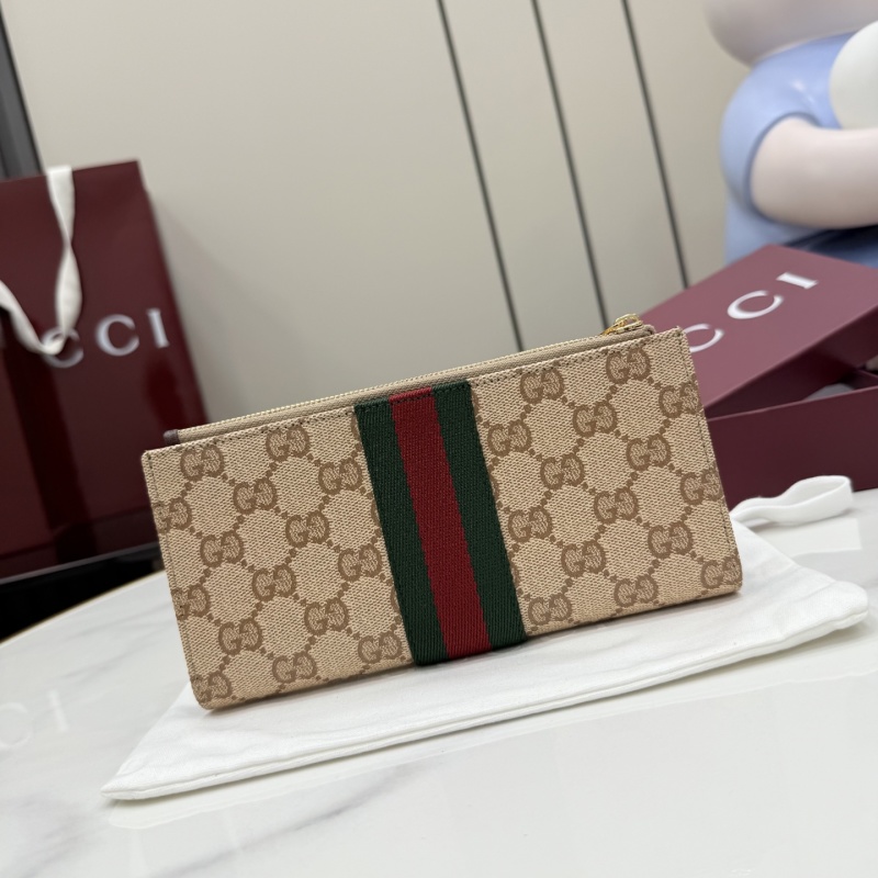 Портмоне Gucci с монограммой и полосой