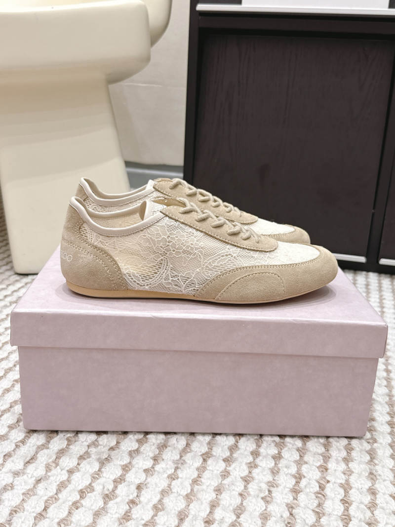 Женские кроссовки Jimmy Choo с леопардовым принтом и замшевыми вставками
