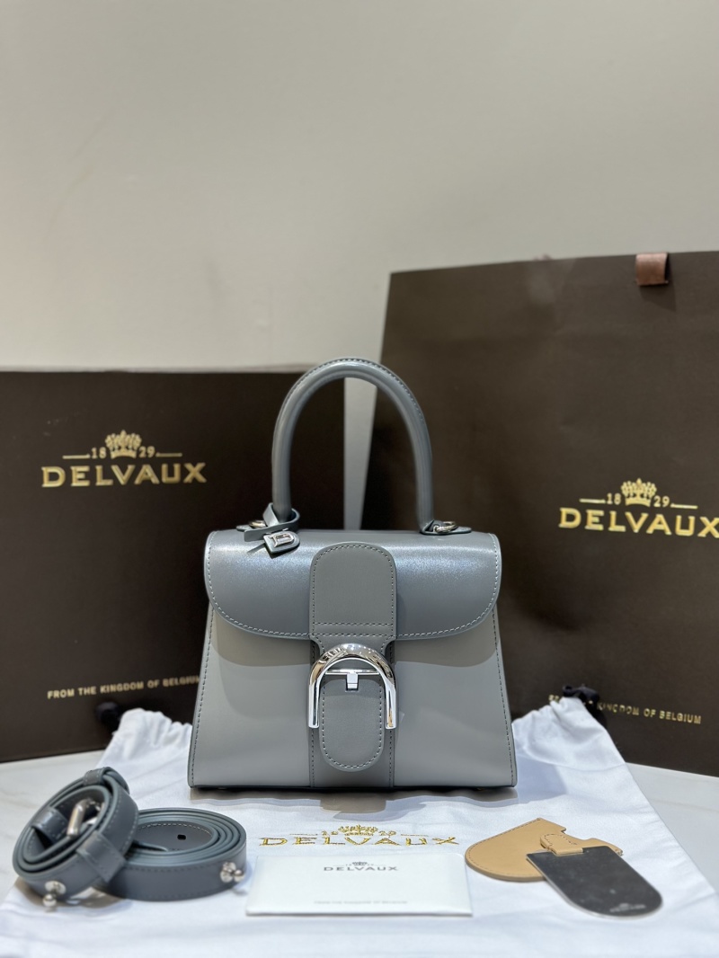 Сумка серая стиль Delvaux Brilliant