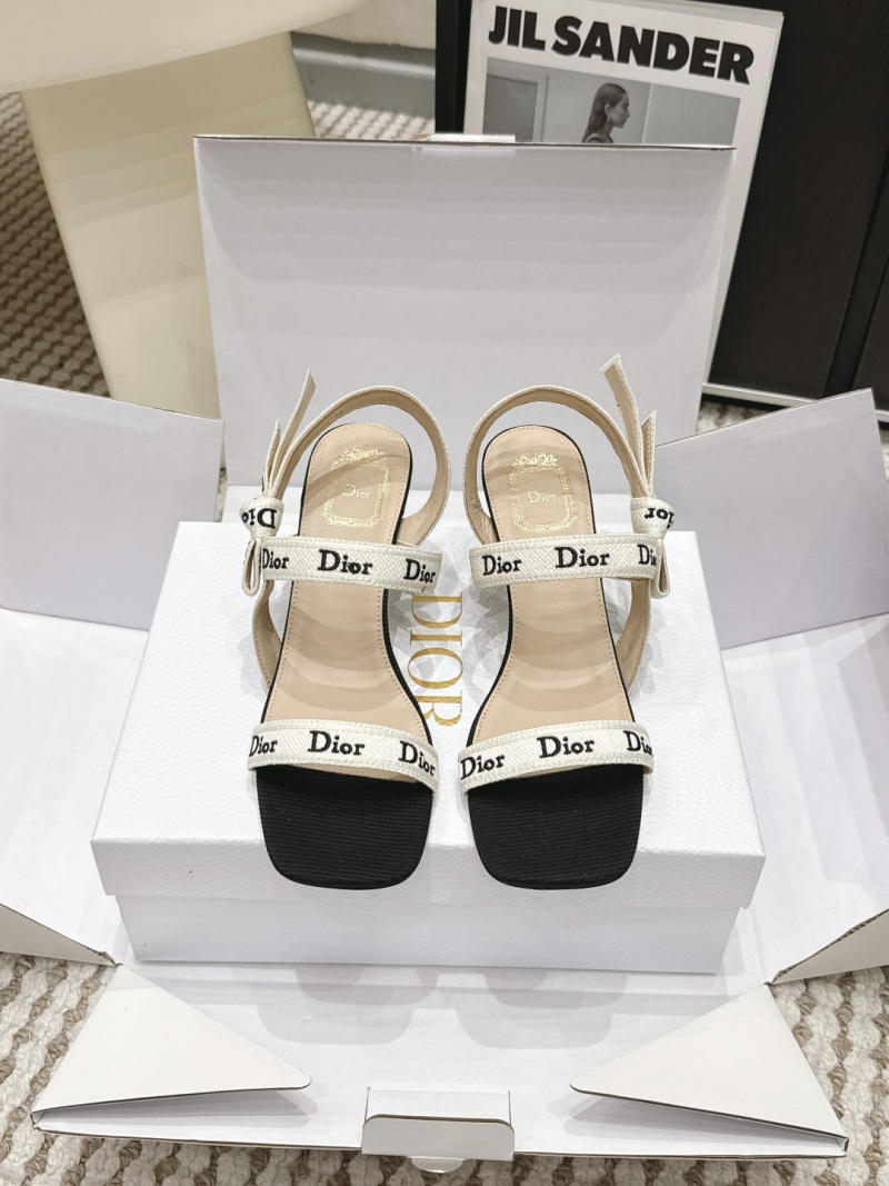 Женские босоножки Dior с тесьмой