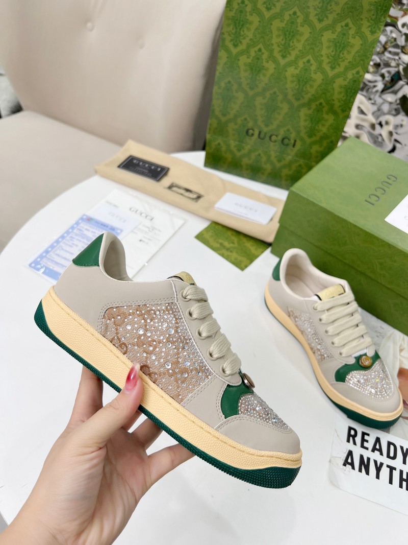 Гламурные кроссовки Gucci Screener
