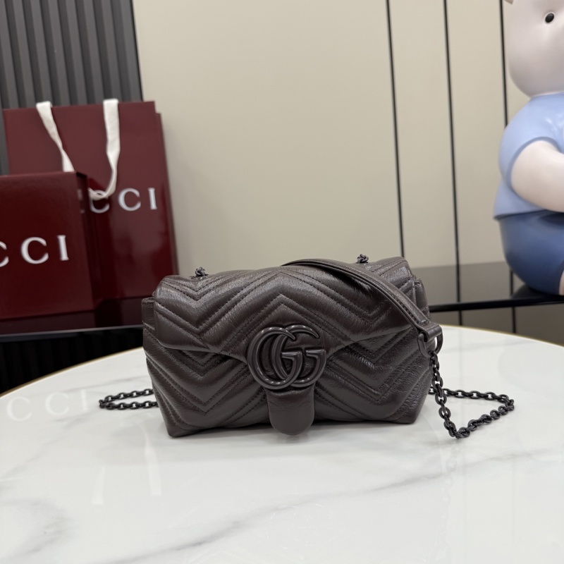 Сумка Gucci GG Marmont темно-коричневая