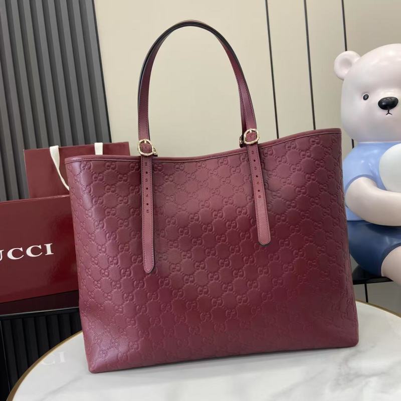 Сумка-тоут Gucci бордовая
