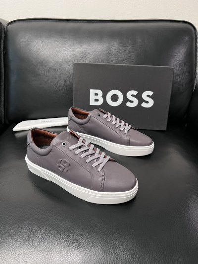 Мужские кожаные кроссовки BOSS