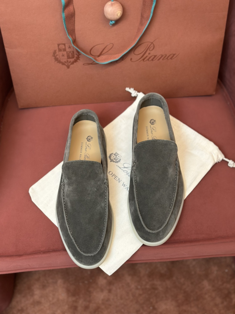 Loro Piana Мокасины Summer Walk мужские коричневые