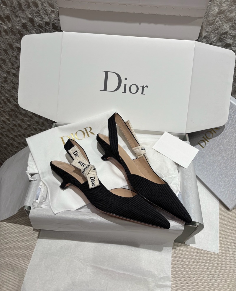 Черные туфли Dior с ремешком на щиколотке