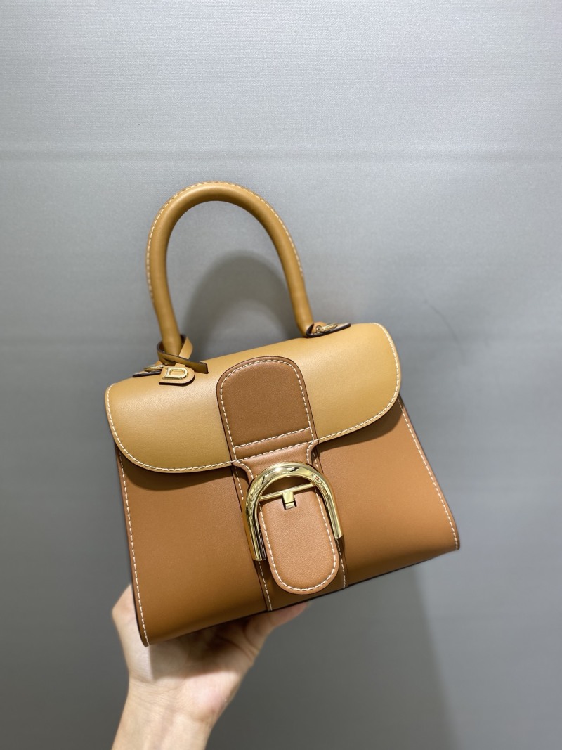 Женская кожаная сумка двухцветная Delvaux