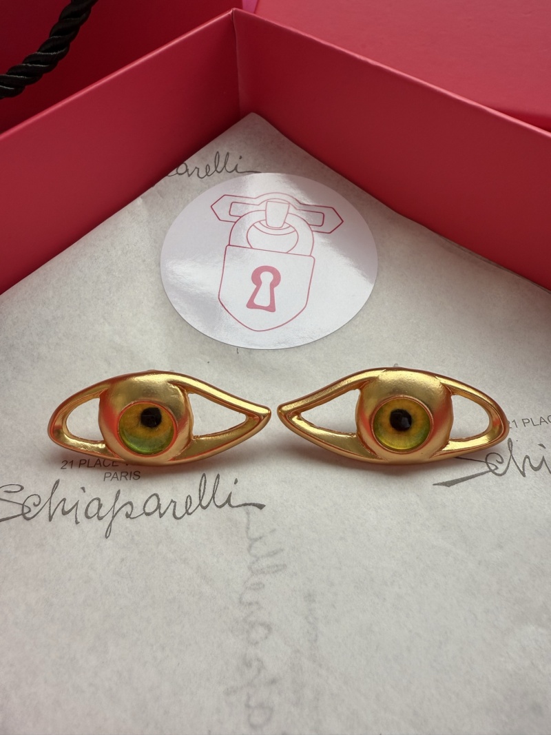 Серьги в форме глаз Schiaparelli