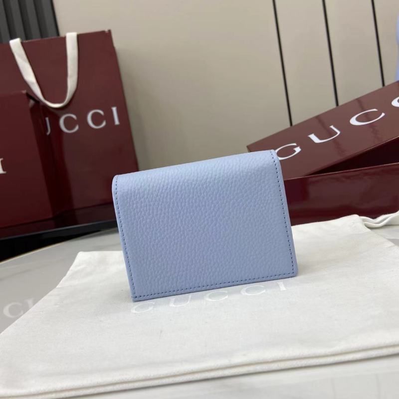 Кошелёк Gucci светло-голубой с логотипом GG