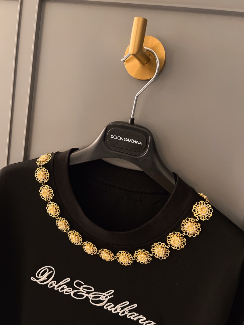 Топ с вышивкой и пайетками Dolce & Gabbana