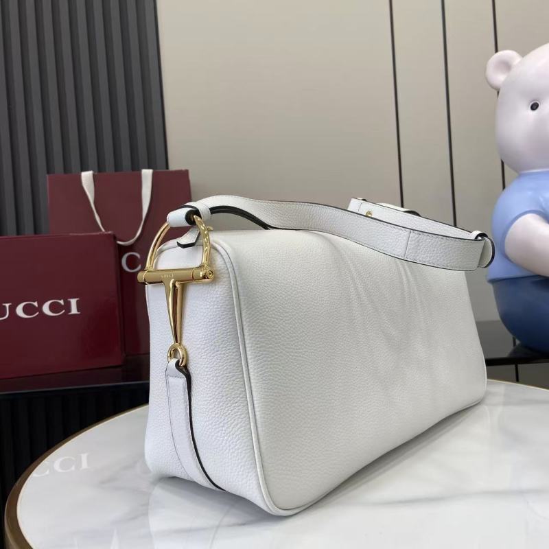 Белое портмоне Gucci с ремешком